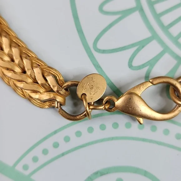 SOLD Signed Norma Jean Gold-tone Necklace - Picture 4 of 5